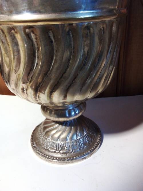 Vintage Solid Silverplate Icebucket with Handles