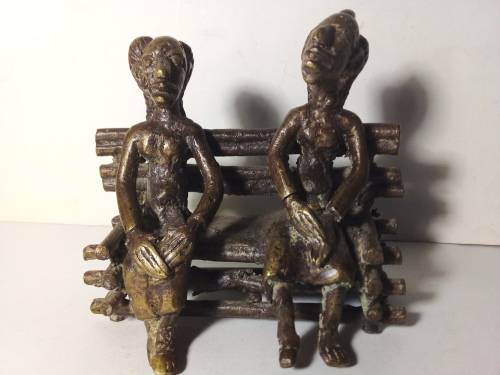 Small West African Bronze/Brass Sculpture