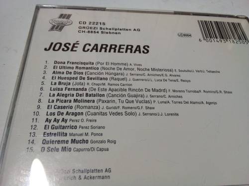 Jose` Carreras Music CD 1993
