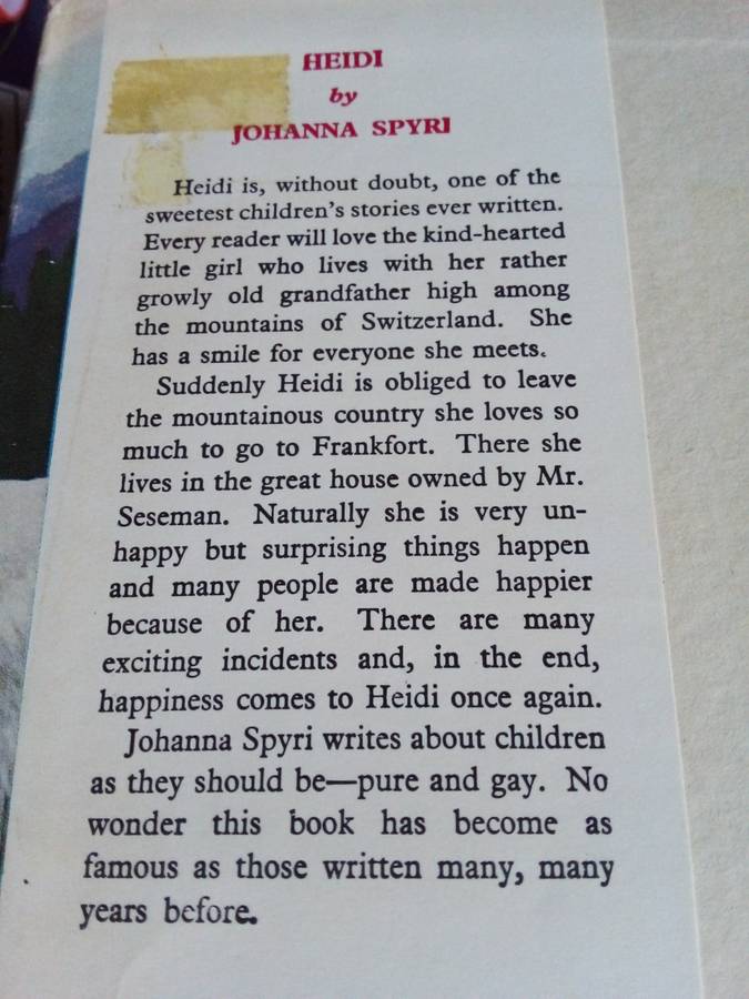 Heidi - Hardcover