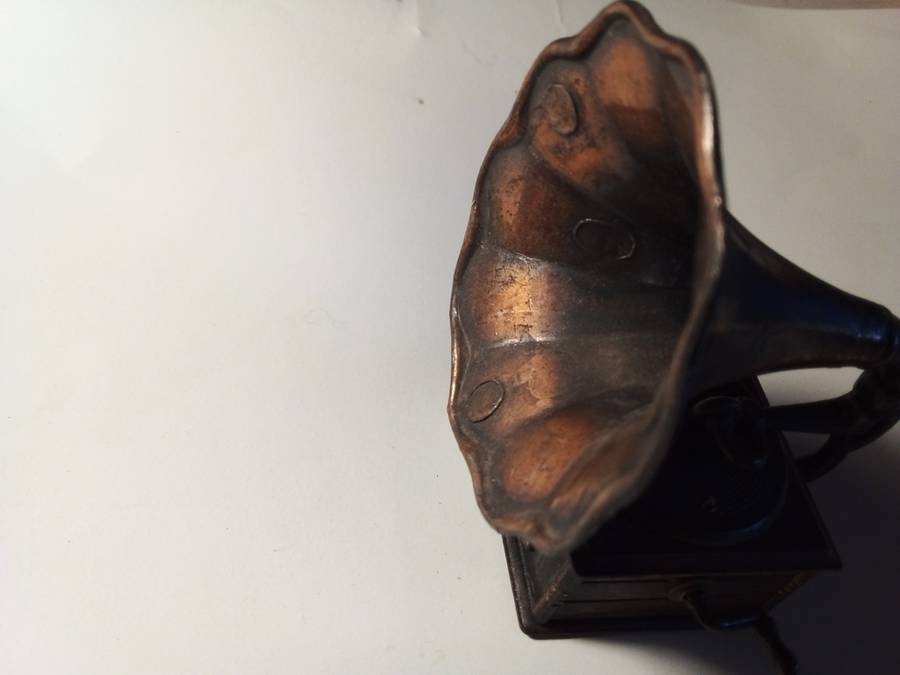 1970s Durham New York Greeting Corporation Metal Gramophone (SP022)