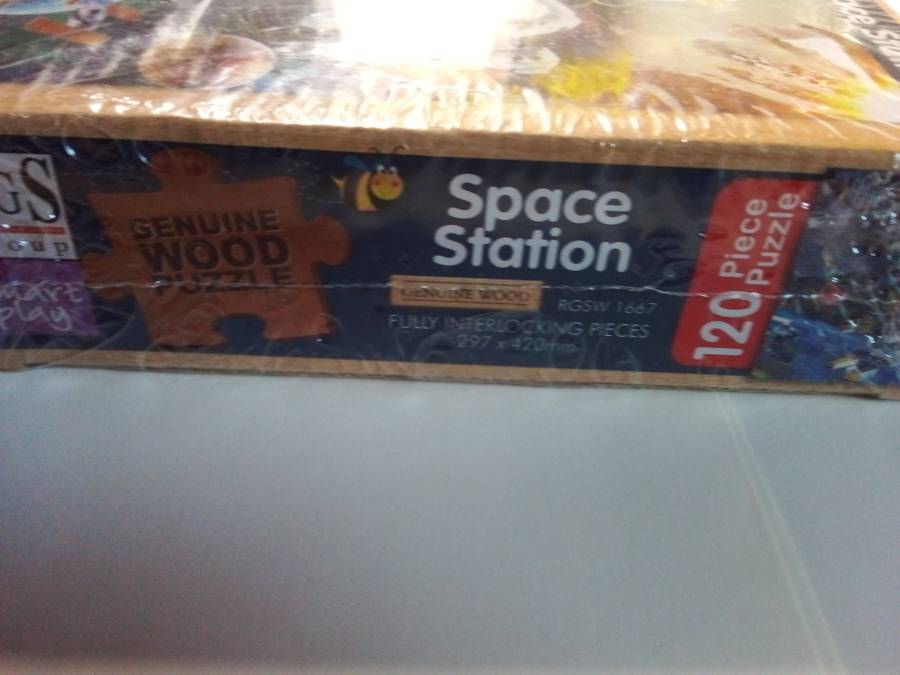 120 Piece Space Station Wood Puzzle - Still Sealed