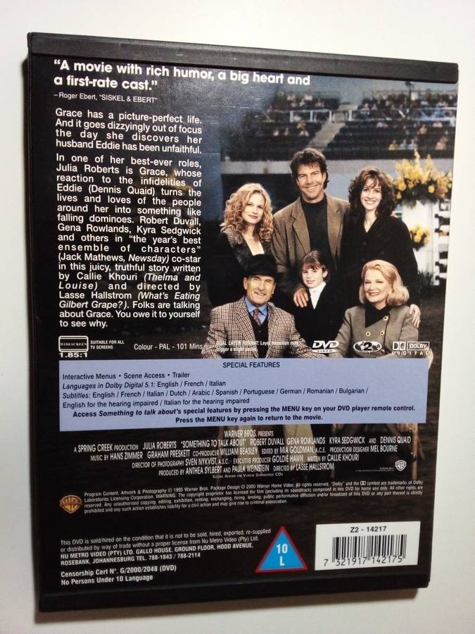 Something To Talk About DVD Movie
