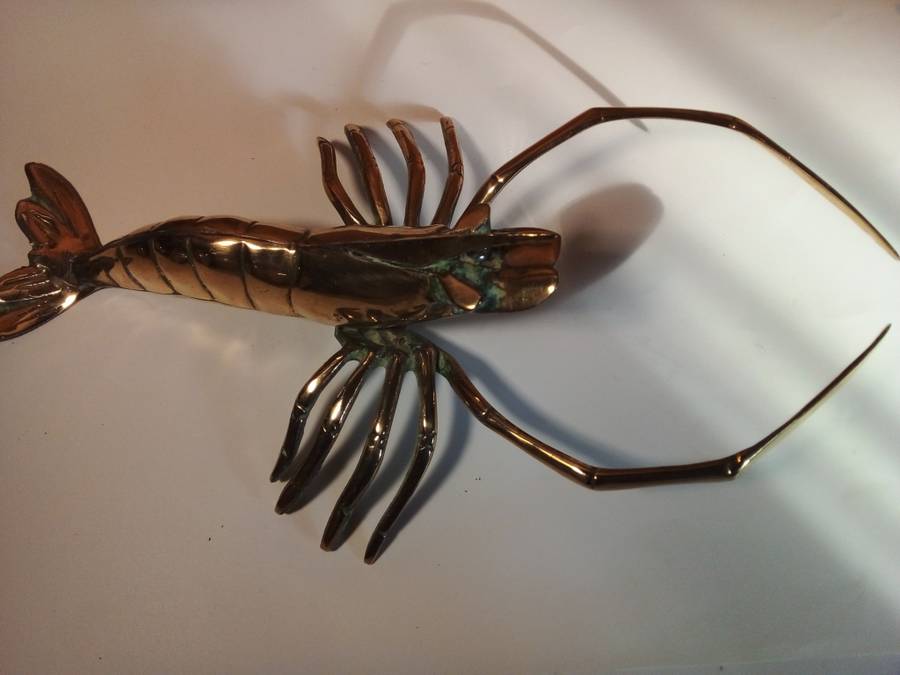 Life Size Brass Lobster