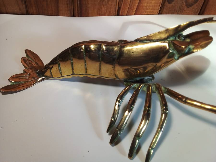 Life Size Brass Lobster
