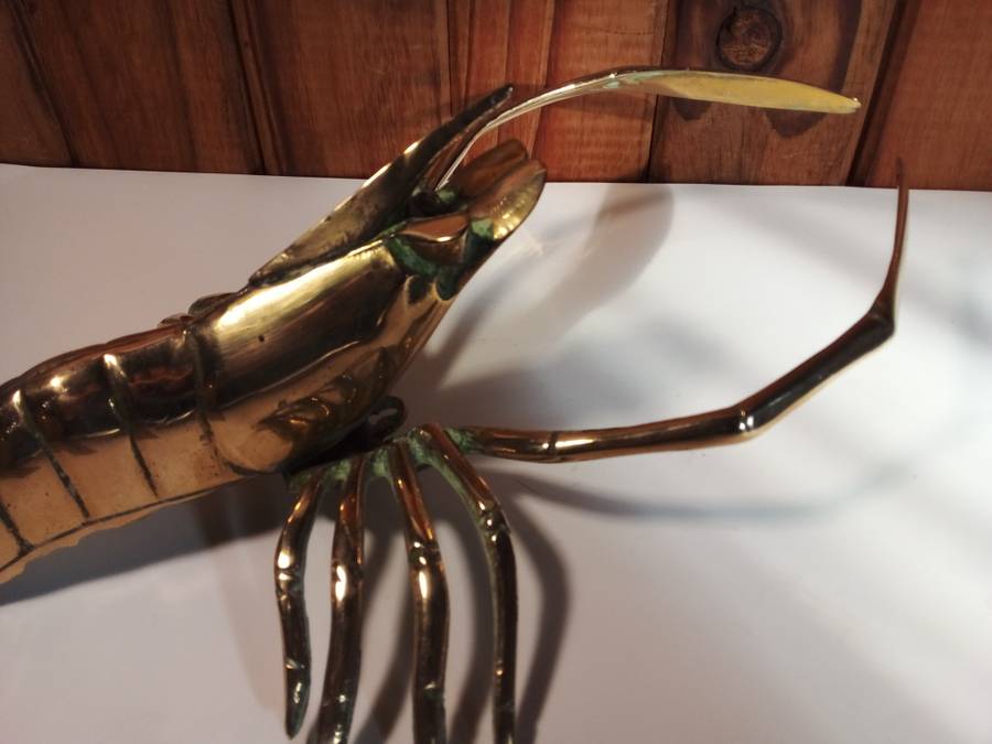 Life Size Brass Lobster