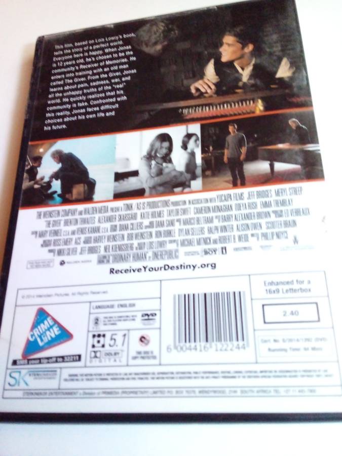The Giver DVD Movie