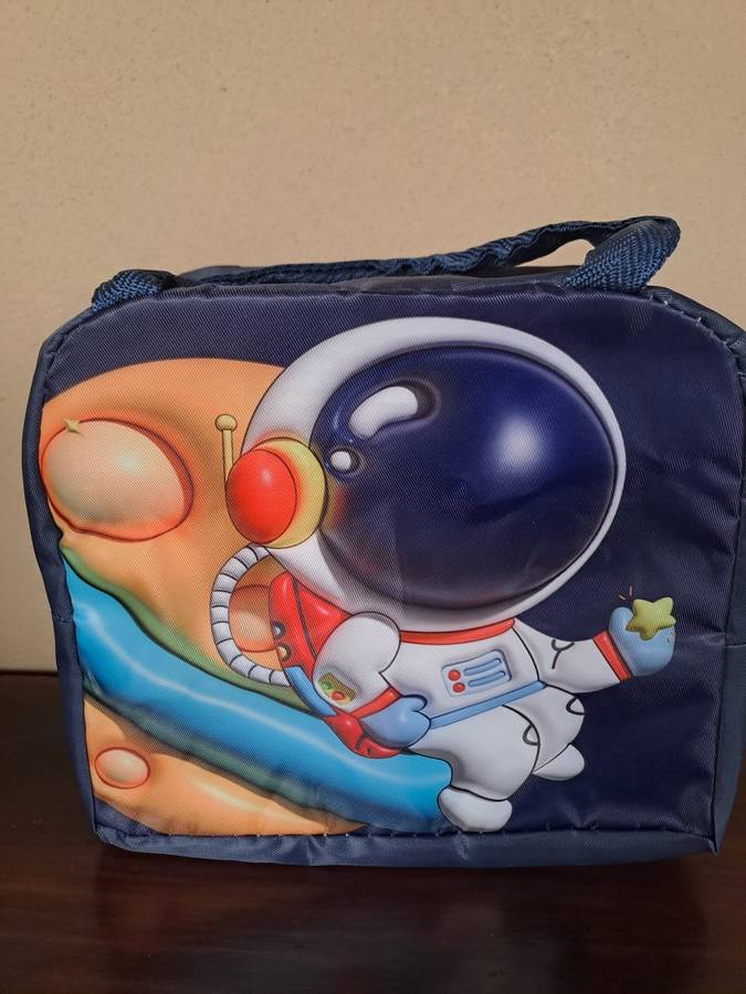 Lunch Bag for Kids Dark Blue Astronaut