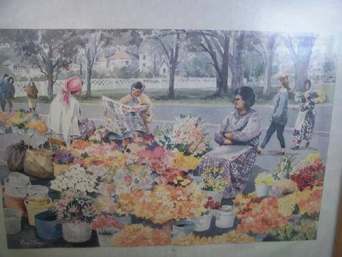 Market Flowers Watercolour - May O'Shea 52cm x 43cm***late entry***