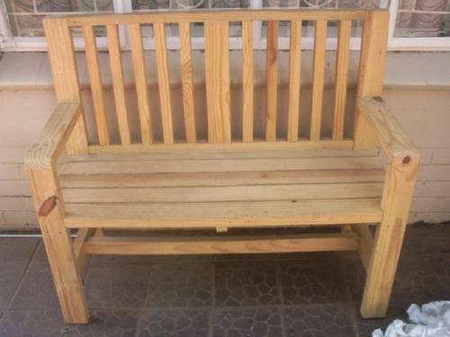Solid Pine 2 Seater Bench