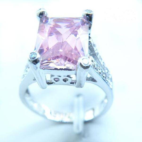 Free Shipping EXQUISITE NATURAL 6.5CT PINK SAPPHIRE 14KT GOLD GEMSTONE RING