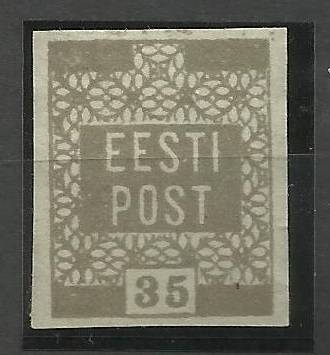 Estonia 1919, MI 3d Olive Grey Cat Value R350