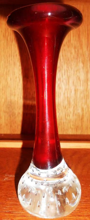 Red Murano Vase 1960s Stunning