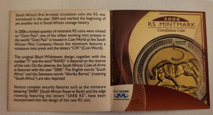 2006 Oom Paul Mint Mark R5