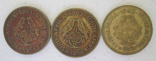 1961, 1962 and 1963 half cent