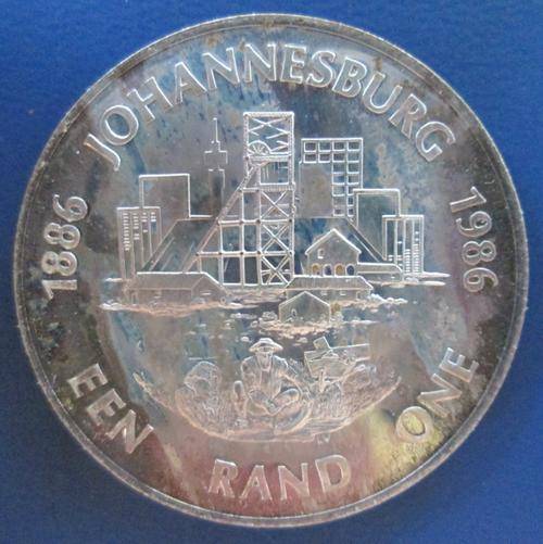 1986 Silver R1 Johannesburg ( No box or certificate )