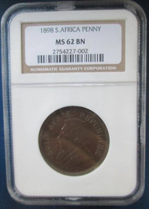 1898 ZAR Penny MS62BN