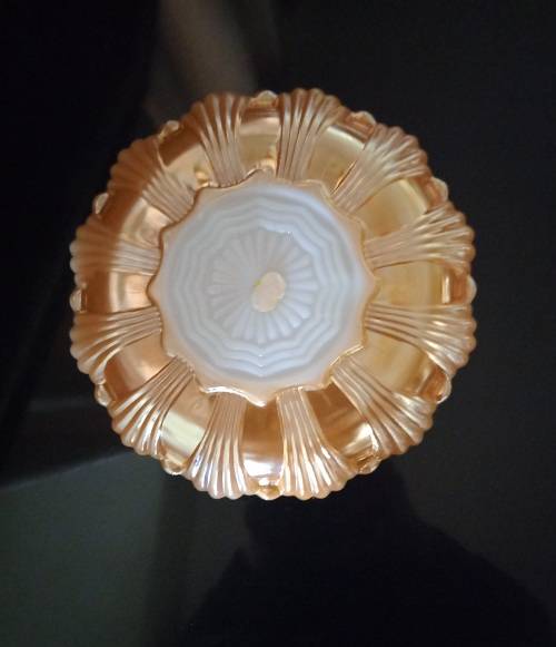 Vintage Anchor Hocking Fire King Peach Lustre Divider