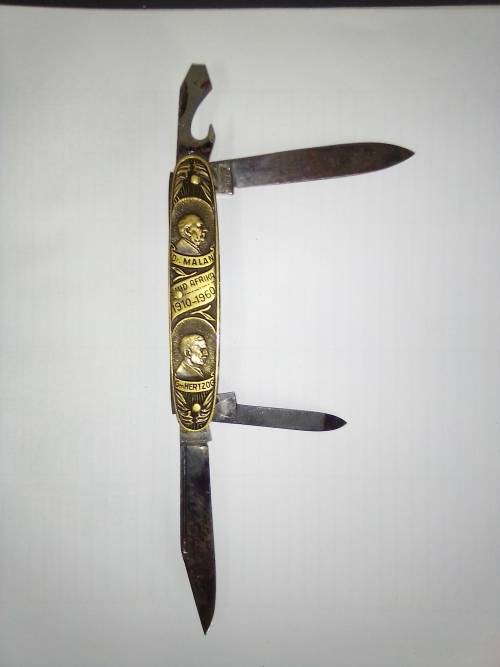 South African pocket knife with 4 presidents 1910-1960