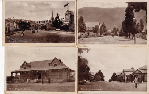 A selection of  7 very old unused Postcards Somerset East pictures as scanned