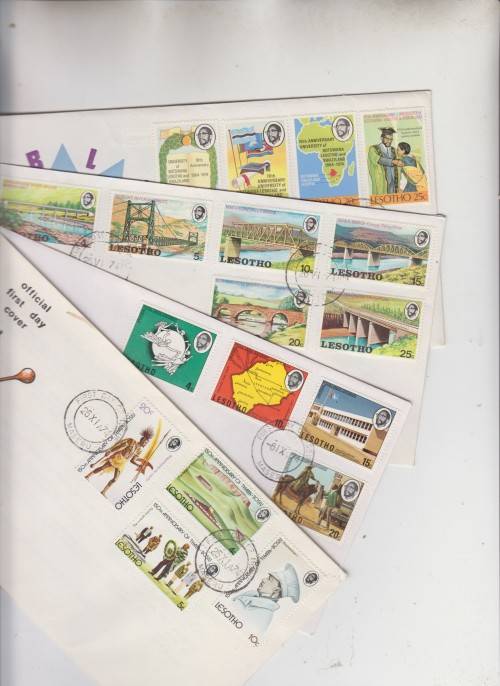 Lesotho four clean FDC