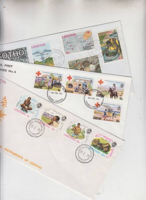 Lesotho seven clean FDC