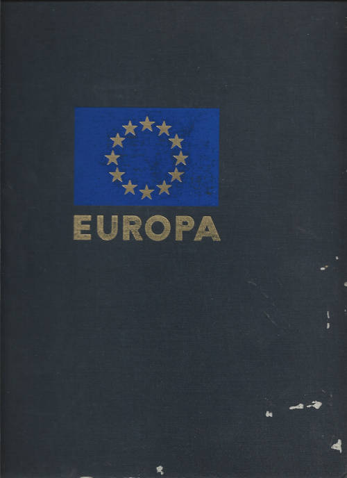 Europa Album 240 pages the first 75 pages are well filled used but mainly hinged mint sets see note