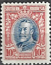 Southern Rhodesia SACC 24 hinged mint KGV 10d