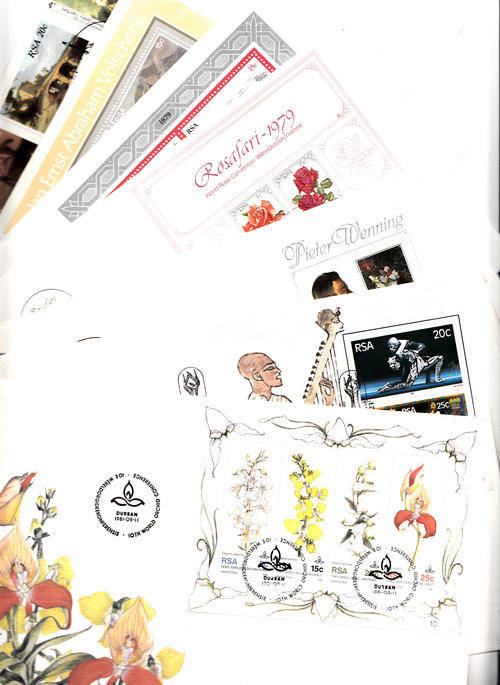 SA 25 First day covers all different