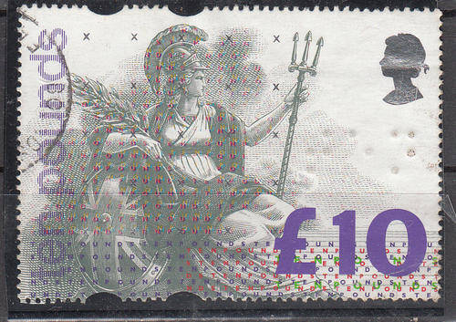 Great Britain very fine used ten pounds as scanned