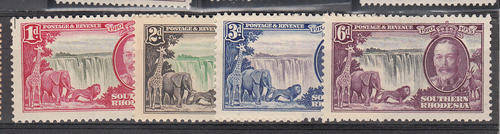 Southern Rhodesia KGV Silver Jubilee full set hinged mint