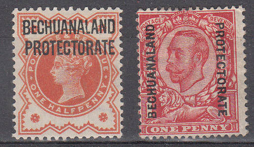 Bechuanaland  SACC 57 and 70 hinged mint per scans