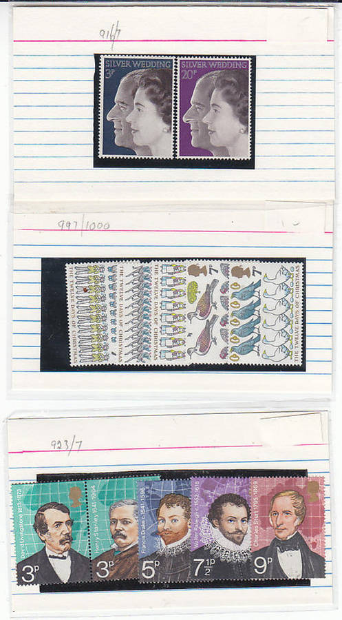 Great Britain three MNH sets