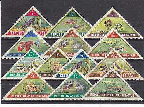 Republic Maluku Selatan MNH selection Tro[ical Fish