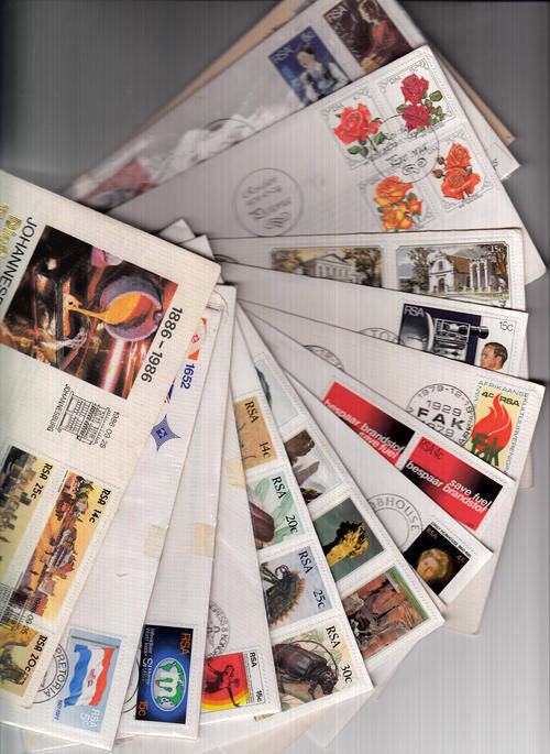 South Africa 15 first day covers all different