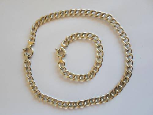 WOW!! AMAZING LARGE STERLING SILVER SIGNORETTI CLASP NECKLACE AND BRACELET SET  45,1g  VALUE R3500