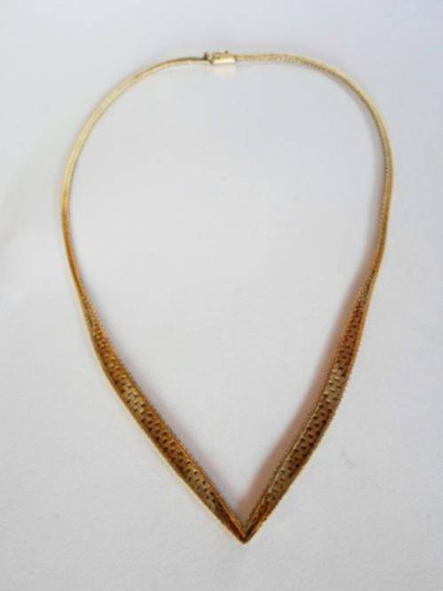 SUPERIOR QUALITY ITALIAN STERLING SILVER NECKLACE WITH FANTASTIC DESIGN 420 X 6 X 3mm