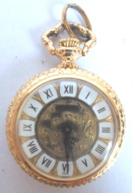 STUNNING!! CATOREX GOLD PLATED POCKET WATCH 100% WORKING VALUE R2000