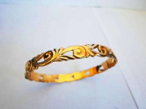 BEAUTIFUL!! VINTAGE 9ct ROLLED GOLD BANGLE BY B. LTD AMAZING CONDITION!!
