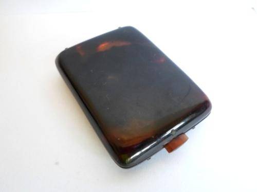 LOVELY!! VICTORIAN TORTOISE SHELL MATCH BOOK HOLDER CIRCA 1880's VALUE R1500, WOW!!