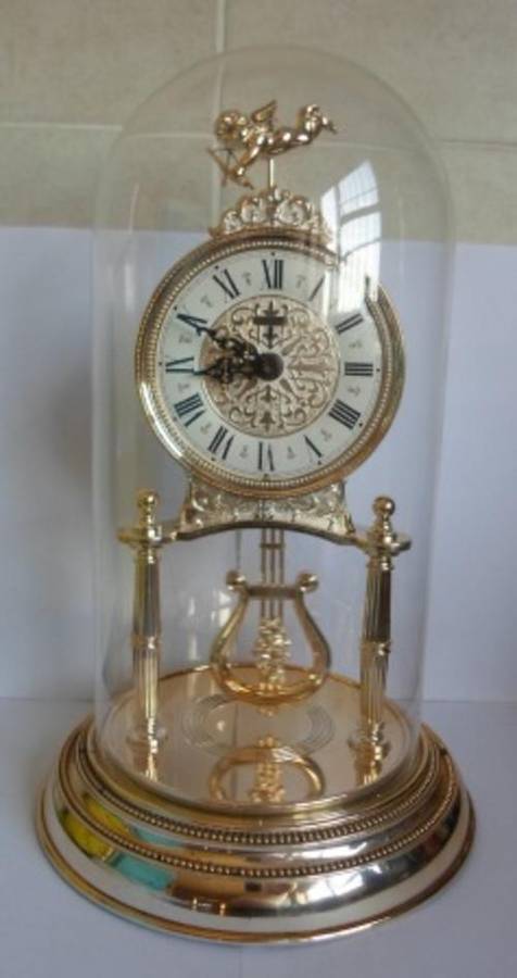 WOW!! HUGE RHYTHM QUARTZ PLASTIC & GLASS DOME CLOCK, 100% WORKING!!