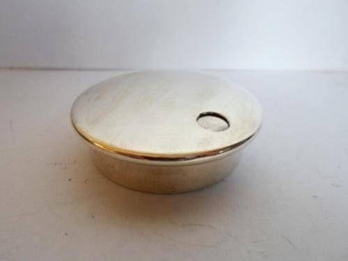 GORGEOUS!! HIGH QUALITY VINTAGE STERLING SILVER ROTATING LID PILL BOX, WOW!! 40gr