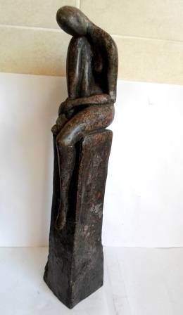 WOW!! HELEN SINCLAIR MARBLE & RESIN SCULPTURE "WEDNESDAYS CHILD" 17/25 VALUE R4500 WOW!! WOW!!