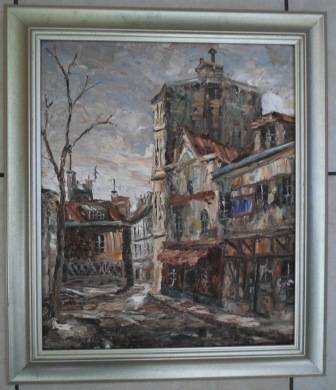 WOW!! RARE!!  A. MONOKY OIL ON CANVAS  550 X 460mm  STUNNING PAINTING!! WOW!!