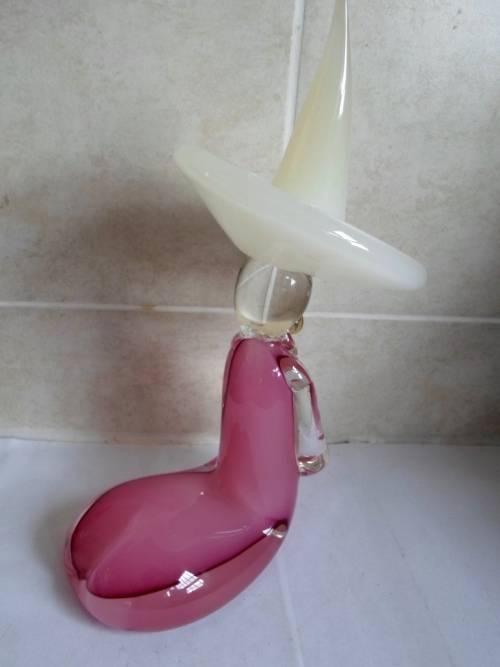 WOW!! LARGE VINTAGE MURANO GLASS MEXICAN FIGURE VALUE R1200 WOW!! WOW!!!