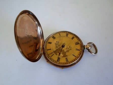 WOW!! VICTORIAN GOLD PLATED POCKET WATCH CIRCA 1880's WOW!! WOW!!