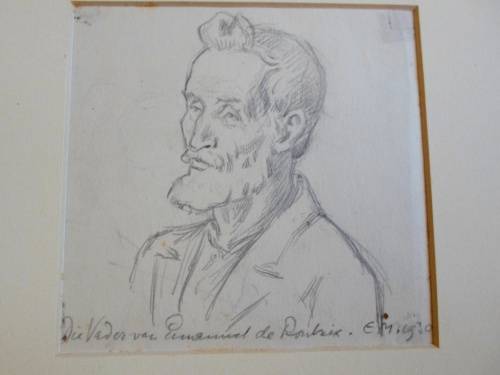 WOW!! SA MASTER ERICH MAYER PENCIL SKETCH 130 X 130mm DATED 1930 VALUE R3500 WOW!! WOW!!