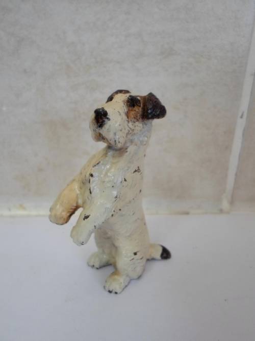 WOW!! AUSTRIAN FRANZ BERGMAN COLD PAINTED BRONZE FOX TERRIER SCULPTURE VALUE R2950 WOW!! WOW!!!!
