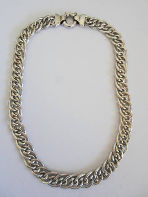 SPECTACULAR!! LARGE ITALIAN STERLING SILVER CHAIN WITH SIGNORETTI CLASP 69,7g VALUE R2950