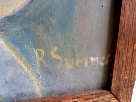 GORGEOUS!! R. SUMMERS OIL ON BOARD  360 X 260mm  STUNNING PIECE!!